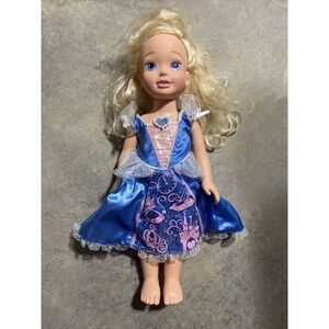 Cinderella Disney Princess Doll 20" Sing Talk Light Up Dress Blonde Tollytots